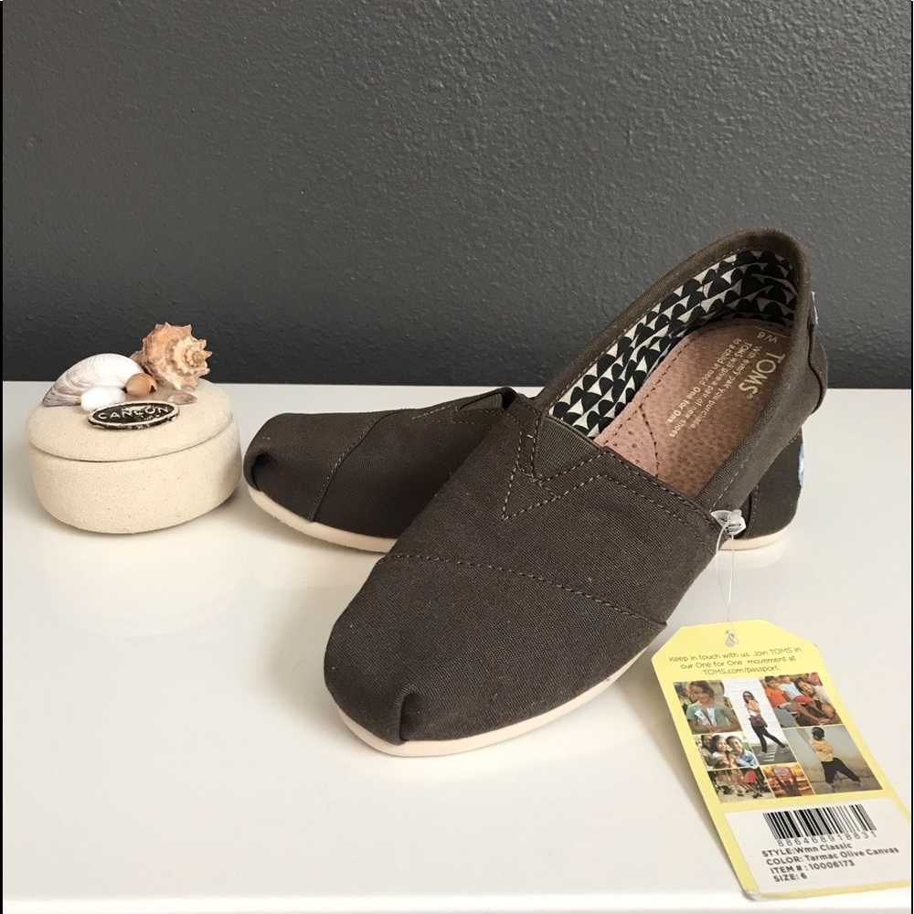 Toms: Tarmac Olive Canvas🦖